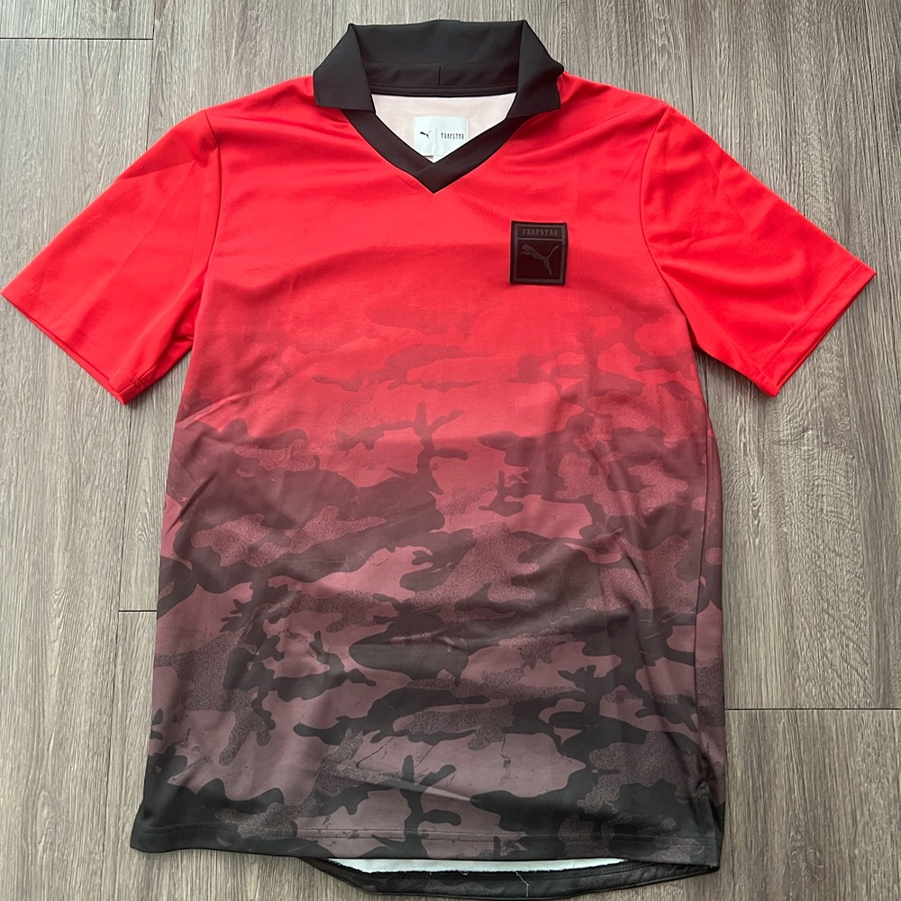 Puma Men's Red Camouflage Shirt